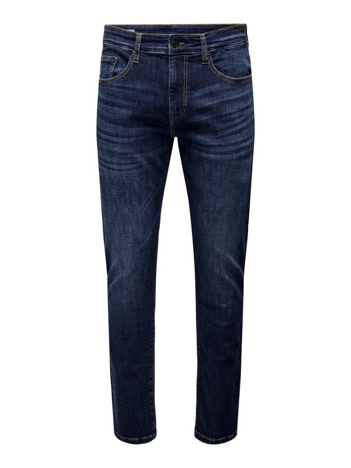 ONLY & SONS Straight-Jeans ONSWEFT REG.DK. BLUE 6752 DNM JEANS NOOS von ONLY & SONS