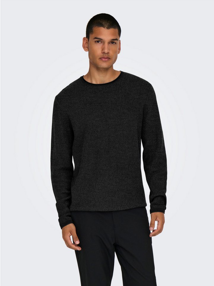 ONLY & SONS Strickpullover ONSERIC REG 12 STRUC CREW KNIT Baumwolle, regular fit von ONLY & SONS