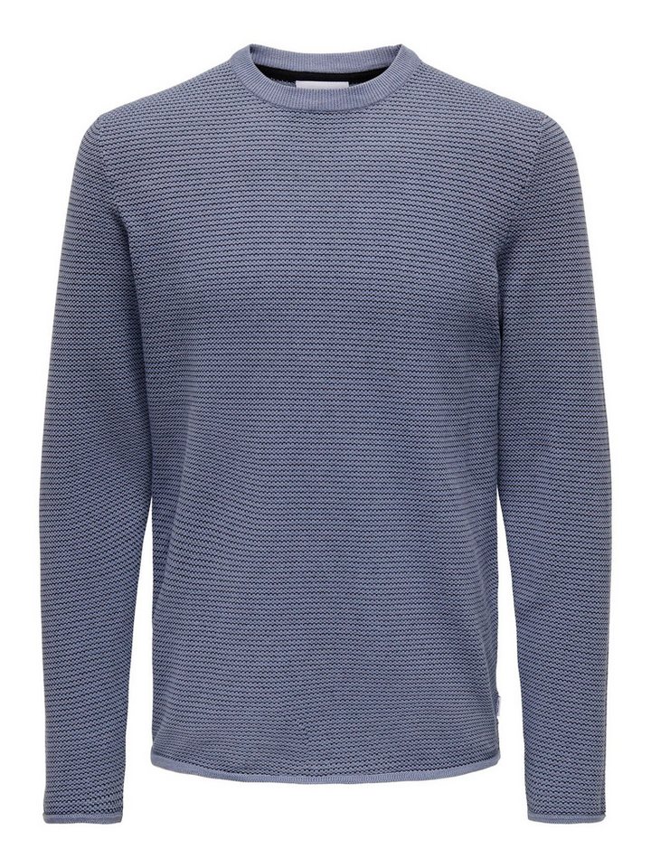 ONLY & SONS Strickpullover Rundhals Langarm ONSNIGUEL REG 12 STRIPE CREW KNIT ONLY & SONS Strickpullover Rundhals Langarm ONSNIGUEL REG 12 STRIPE CREW KNIT von ONLY & SONS