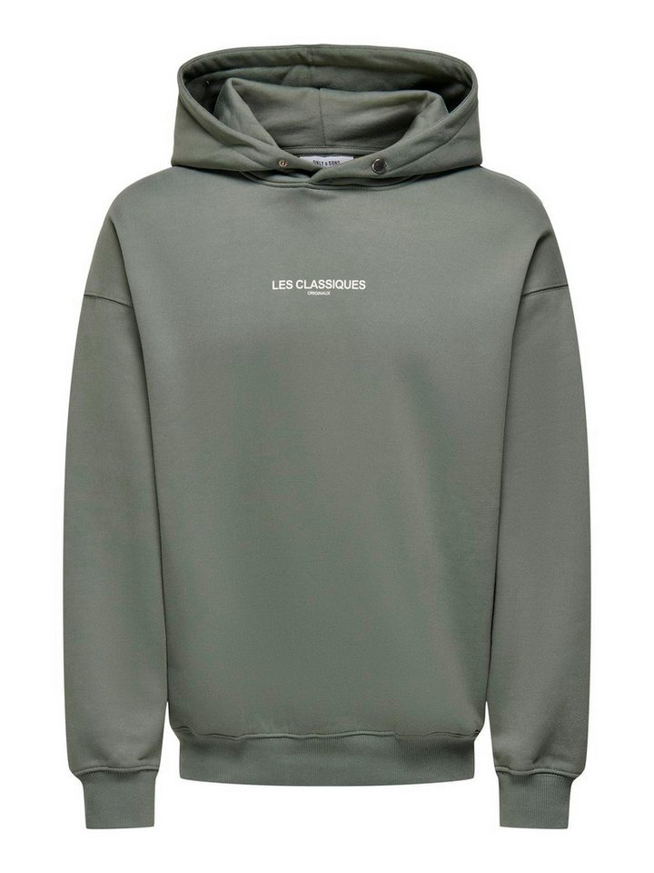 ONLY & SONS Strickpullover langarm locker geschnitten ONSLES CLASSIQUES RLX HOODIE SWEAT von ONLY & SONS