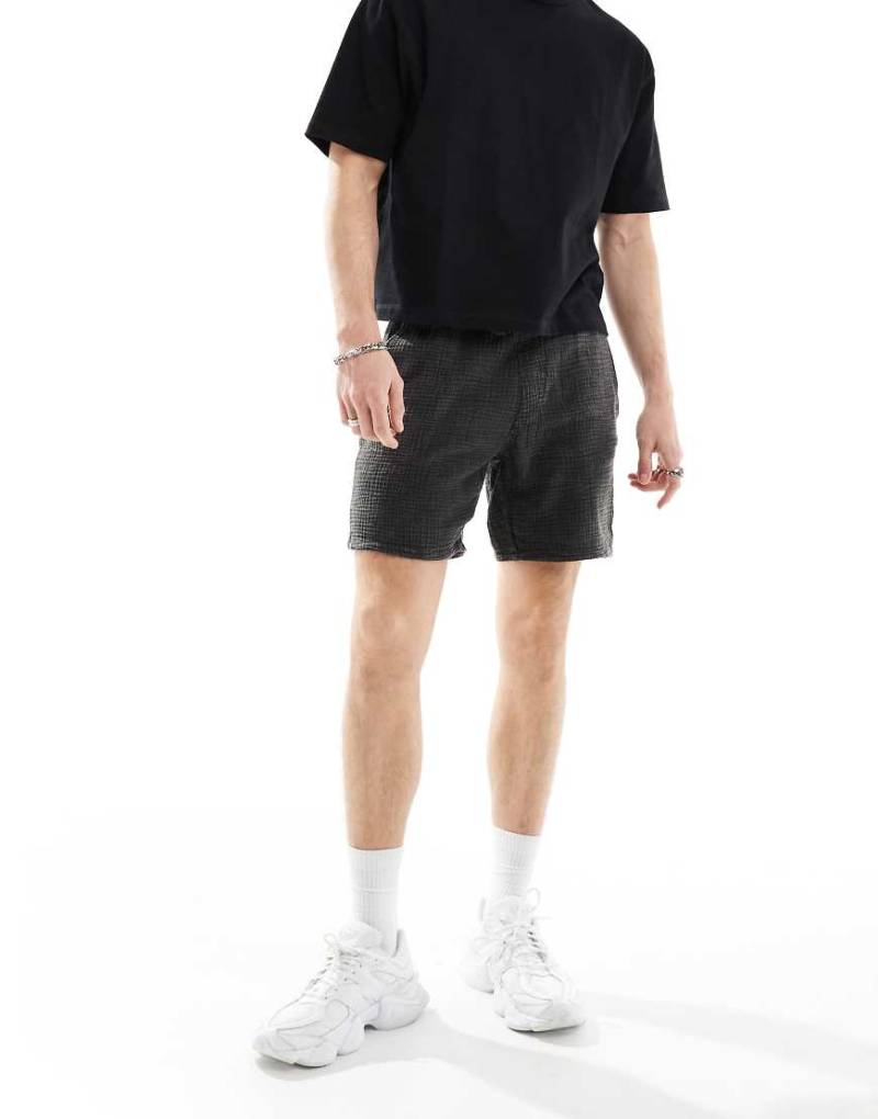 ONLY & SONS - Strukturierte Schlupf-Shorts in verwaschenem Grau von ONLY & SONS