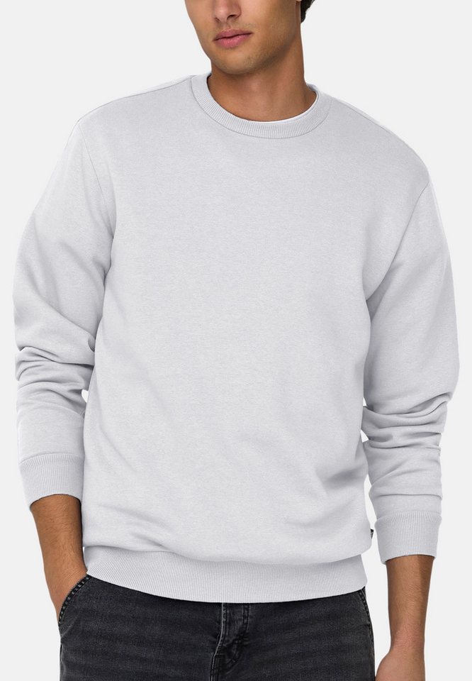 ONLY & SONS Sweatshirt Ceres (1-tlg) Sweatshirt - Baumwolle - Atmungsaktiv - Weiche, gebürstete Innenseite von ONLY & SONS
