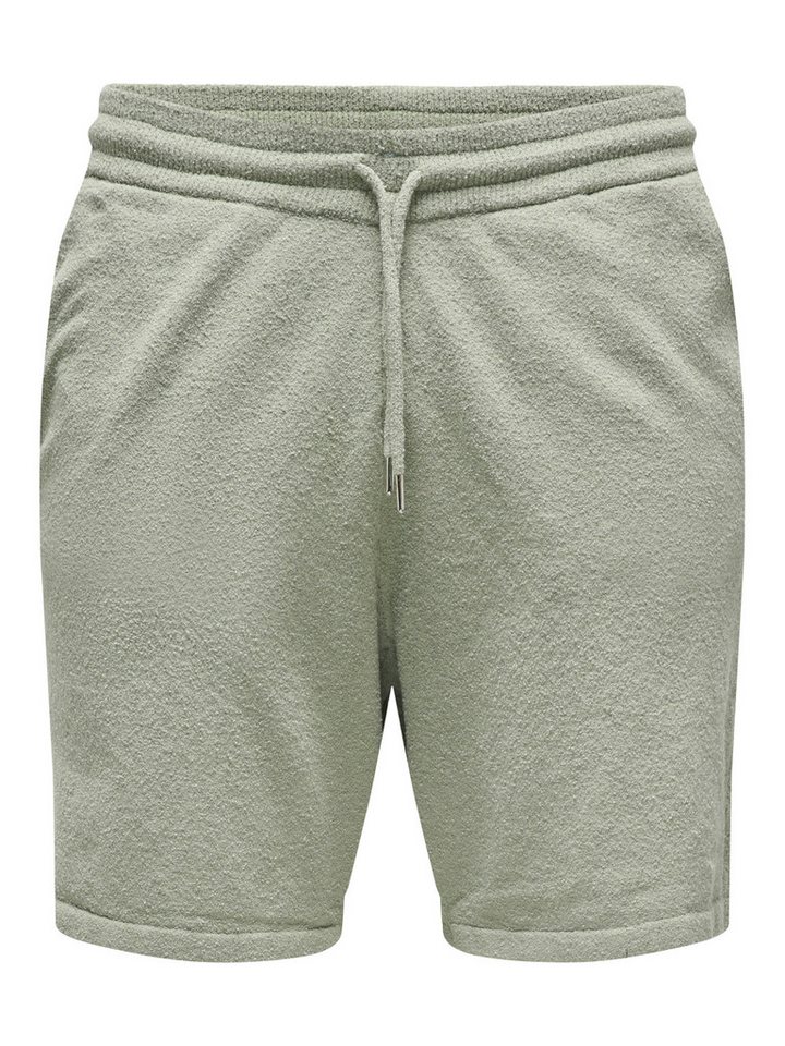 ONLY & SONS Sweatshorts – Lässige Herren Sweat Shorts in Unifarbe mit Kordelzug von ONLY & SONS
