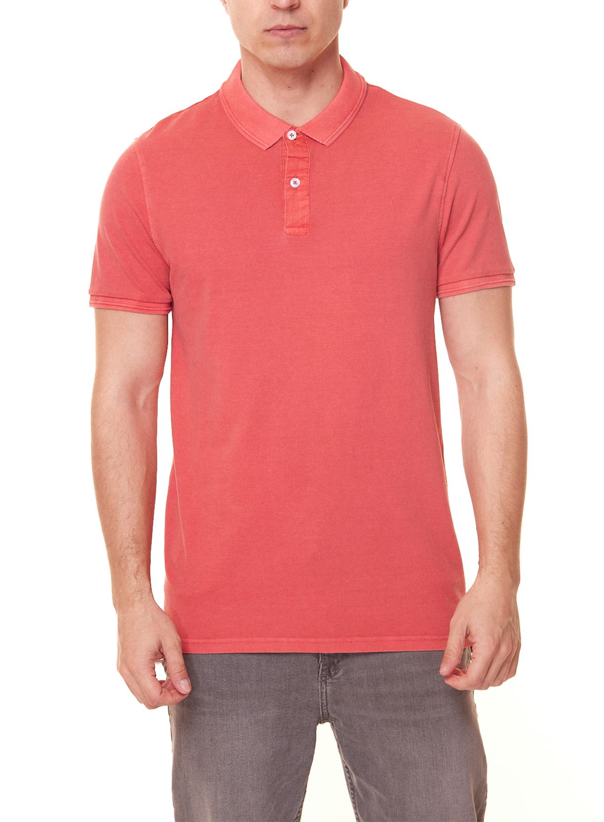 ONLY & SONS Travis Slim Washed Herren Polo-Hemd Polo-Shirt 22021769 Rot von ONLY & SONS