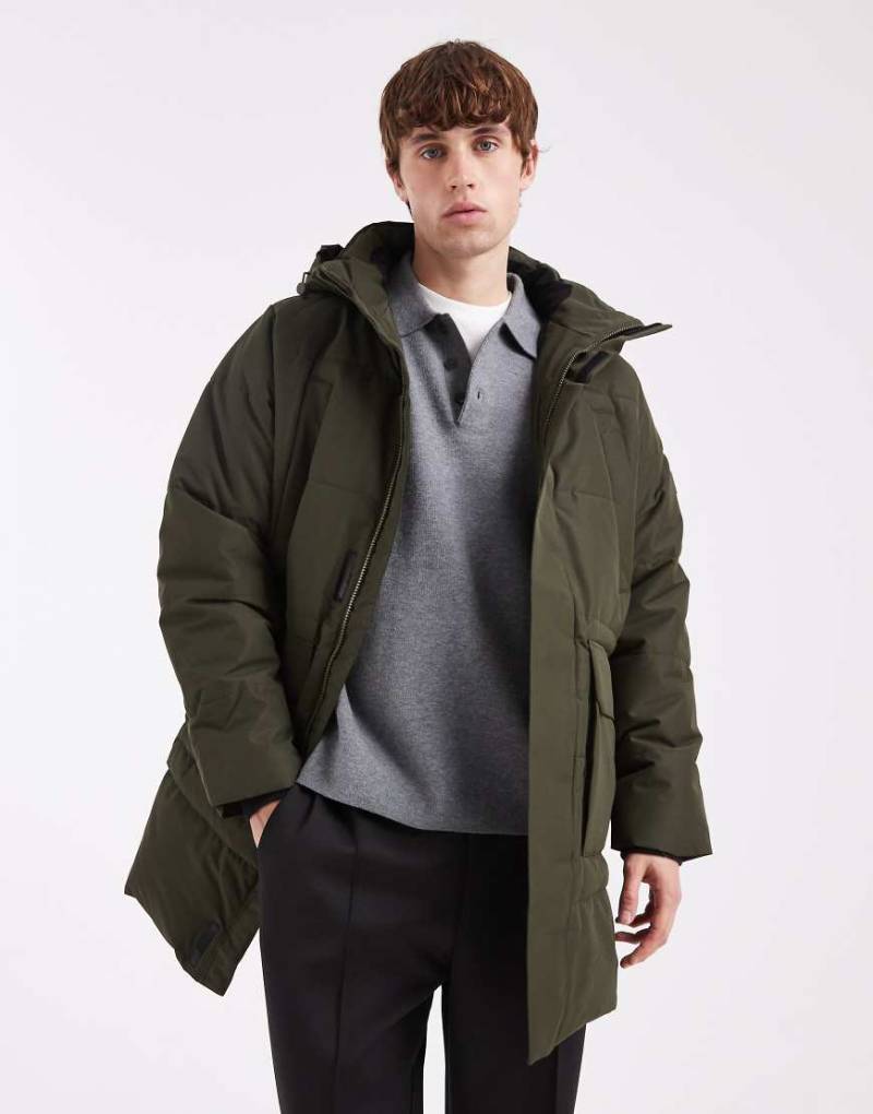 ONLY & SONS - Wattierter Parka in Dunkelgrün von ONLY & SONS