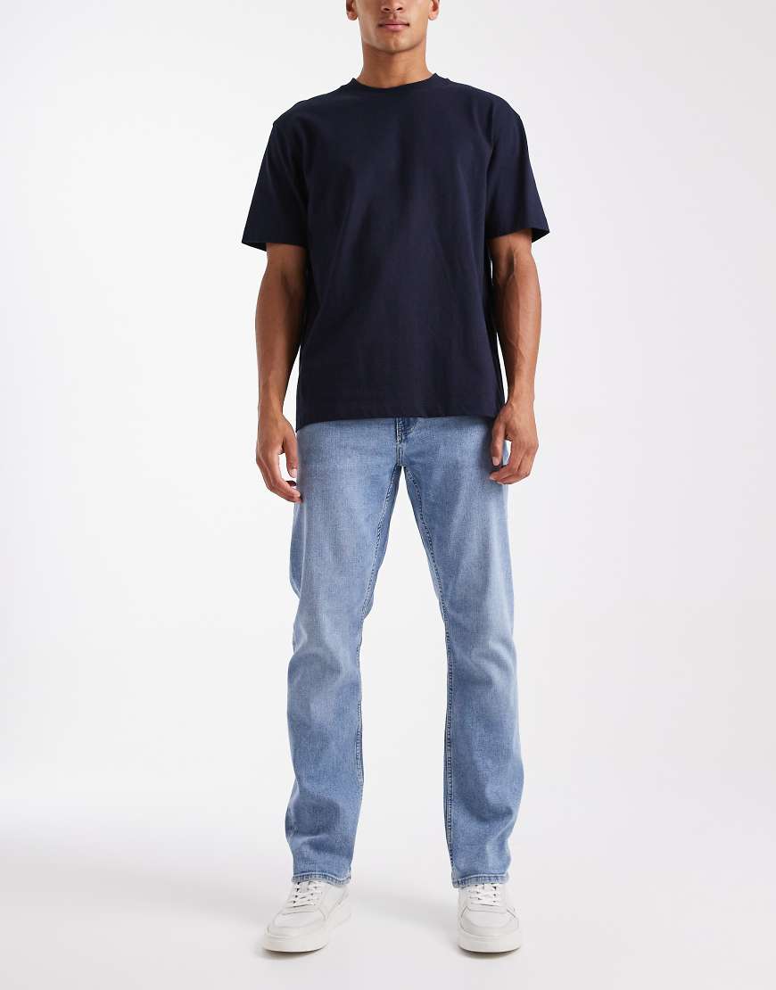 ONLY & SONS - Weft - Regular-Fit-Jeans in heller Waschung-Blau von ONLY & SONS