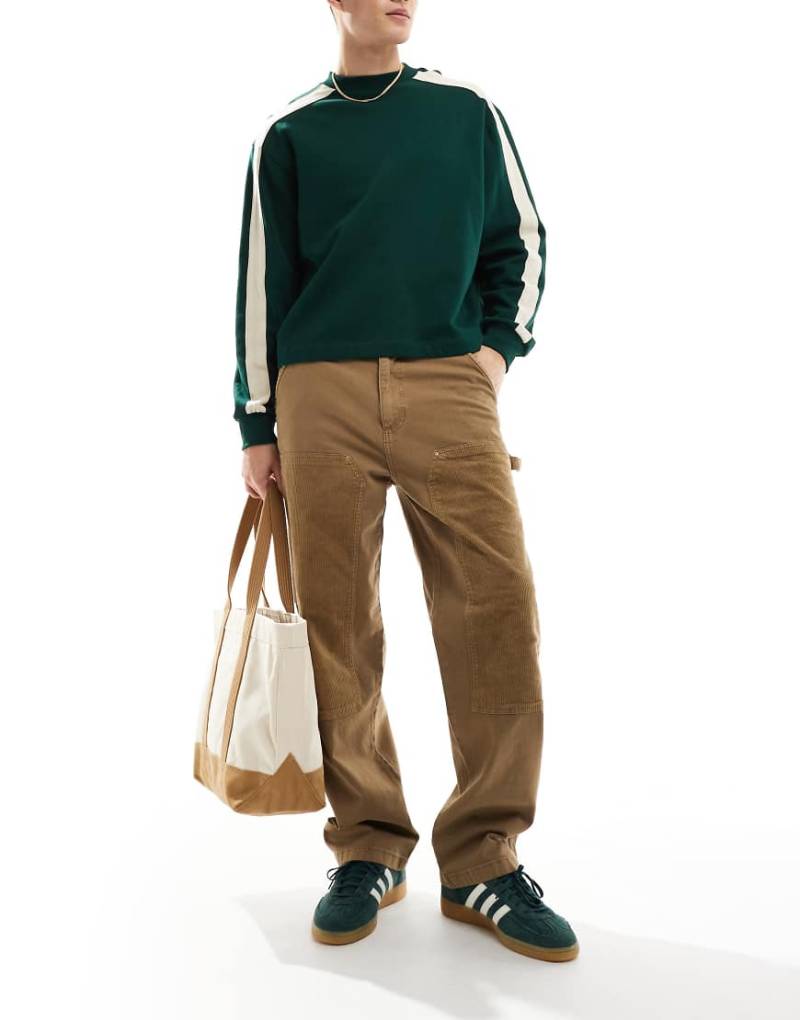 ONLY & SONS - Weit geschnittene Carpenter-Hose aus Cord in Beige-Neutral von ONLY & SONS