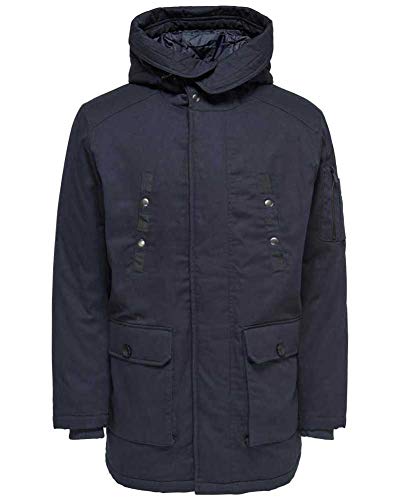 ONLY & SONS Winterjacke Herren Onspedro Parka Jacket (XL, Blau (Dark Navy)) von ONLY & SONS