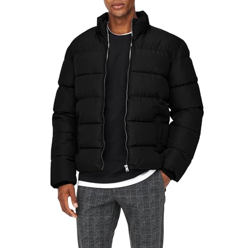 ONLY & SONS male Daunenjacke Hoch geschlossen Jacke von ONLY & SONS