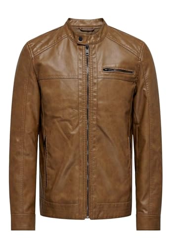 ONLY & SONS Male Kunstlederjacke Jacke von ONLY & SONS