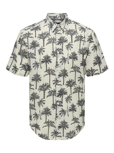 ONSBRONX REG AOP POPLIN SS Shirt von ONLY & SONS