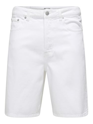 ONSFADE Loose White 1662 PIM DNM Shorts von Only & Sons