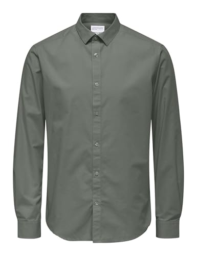 ONSSANE Life Slim LS SOLID POPLIN Shirt von Only & Sons