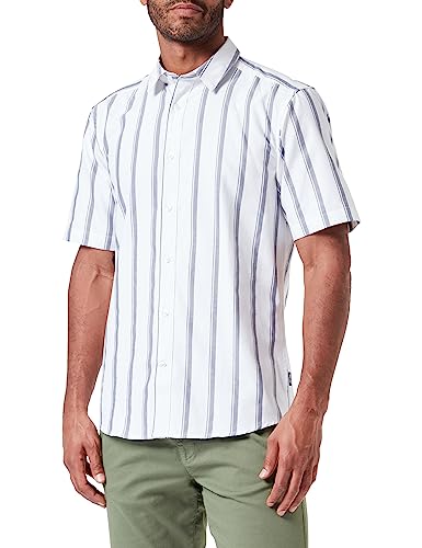 ONLY & SONS Herren Onstravis Life Ss Striped Thin Oxford Re, Cloud Dancer, XL von ONLY & SONS