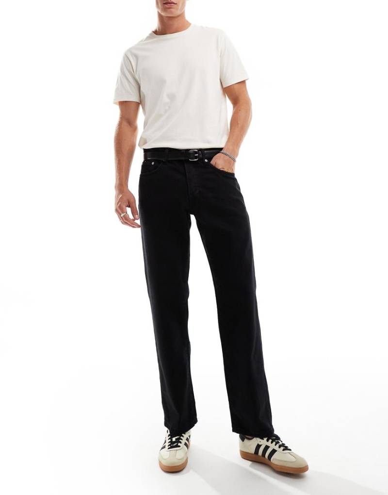Only & Sons - Edge - Gerade geschnittene Jeans in Schwarz von ONLY & SONS