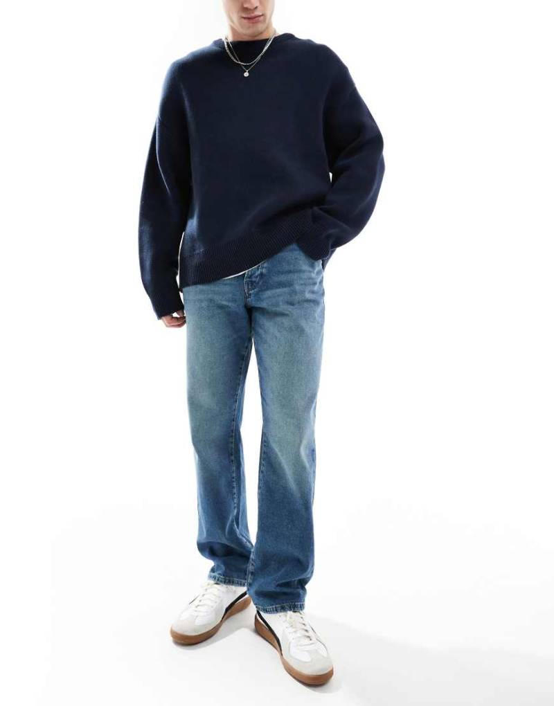 Only & Sons - Edge - Jeans mit geradem Schnitt in verwaschenem Dunkelblau Only & Sons - Edge - Jeans mit geradem Schnitt in verwaschenem Dunkelblau von ONLY & SONS