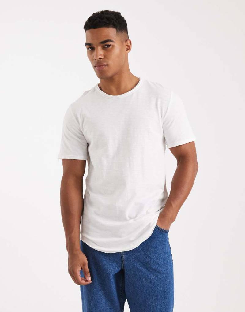ONLY & SONS - Basic-T-Shirt in Weiß von ONLY & SONS