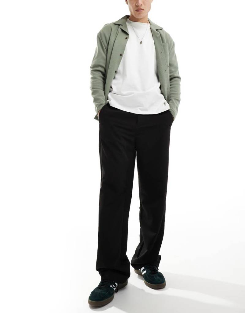 Only & Sons - Locker geschnittene, elegante Hose in Schwarz von ONLY & SONS