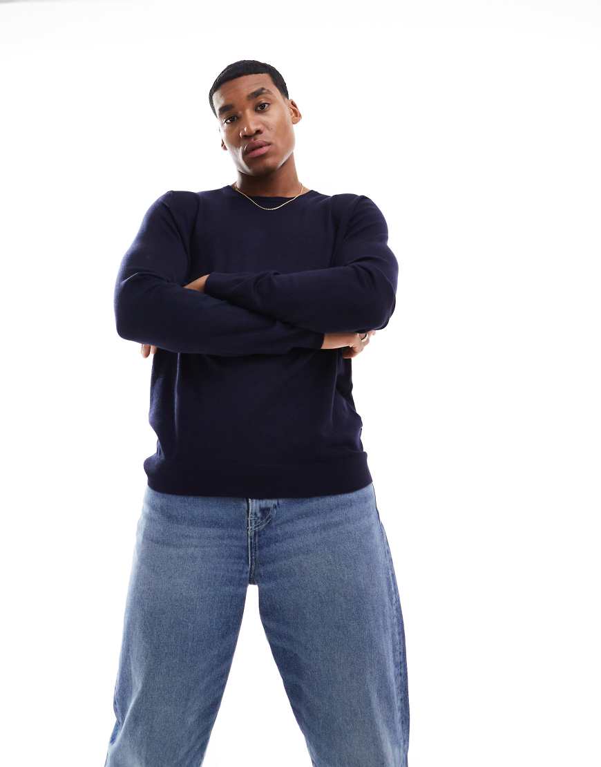 ONLY & SONS - Pullover in Marineblau mit Rundhalsausschnitt von ONLY & SONS