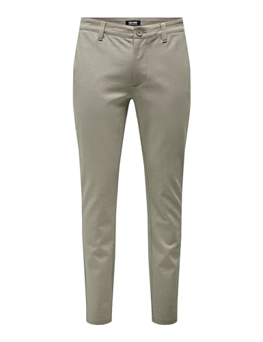 ONLY & SONS Herren Chino Hose Zeitlos Slim Fit Chino Pants Elegante Stretch Hose, Farben:Braun, Größe Hosen:31W / 30L, Beinlänge:L30 ONLY & SONS Herren Chino Hose Zeitlos Slim Fit Chino Pants Elegante Stretch Hose, Farben:Braun, Größe Hosen:31W / 30L, Beinlänge:L30 von Only & Sons