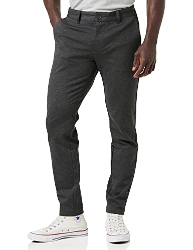 Only & Sons Herren Chino Hose ONSMARK - Slim Fit - Schwarz Grau Blau Grün, Größe:33W / 36L, Farbe:Dark Grey Melange 22010209 von Only & Sons