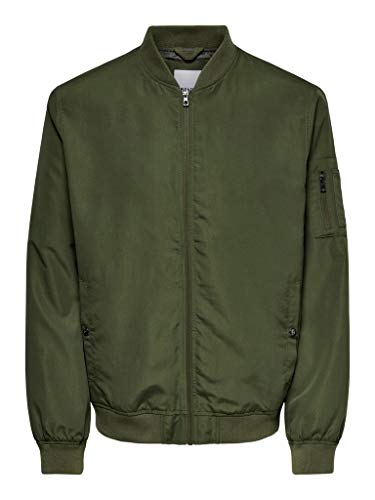 Only & Sons NOS Herren ONSJACK Bomber NOOS OTW Bomberjacke, Grün (Olive Night Olive Night), Small (Herstellergröße: S) von ONLY & SONS