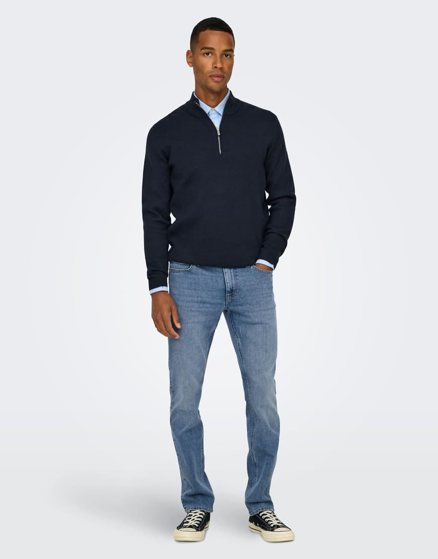 Only & Sons - Schmale Jeans in Hellblau von ONLY & SONS