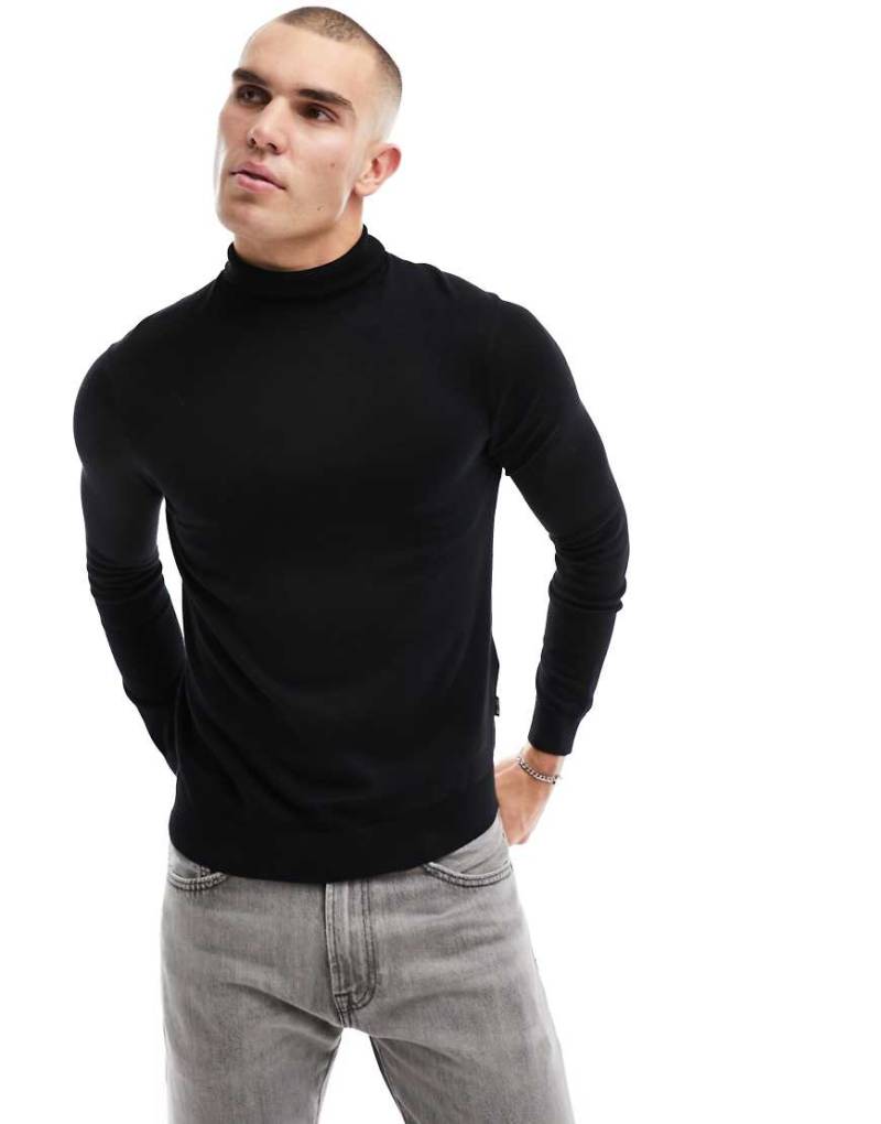 Only & Sons - Schwarzer Pullover mit Rundhalsausschnitt von ONLY & SONS