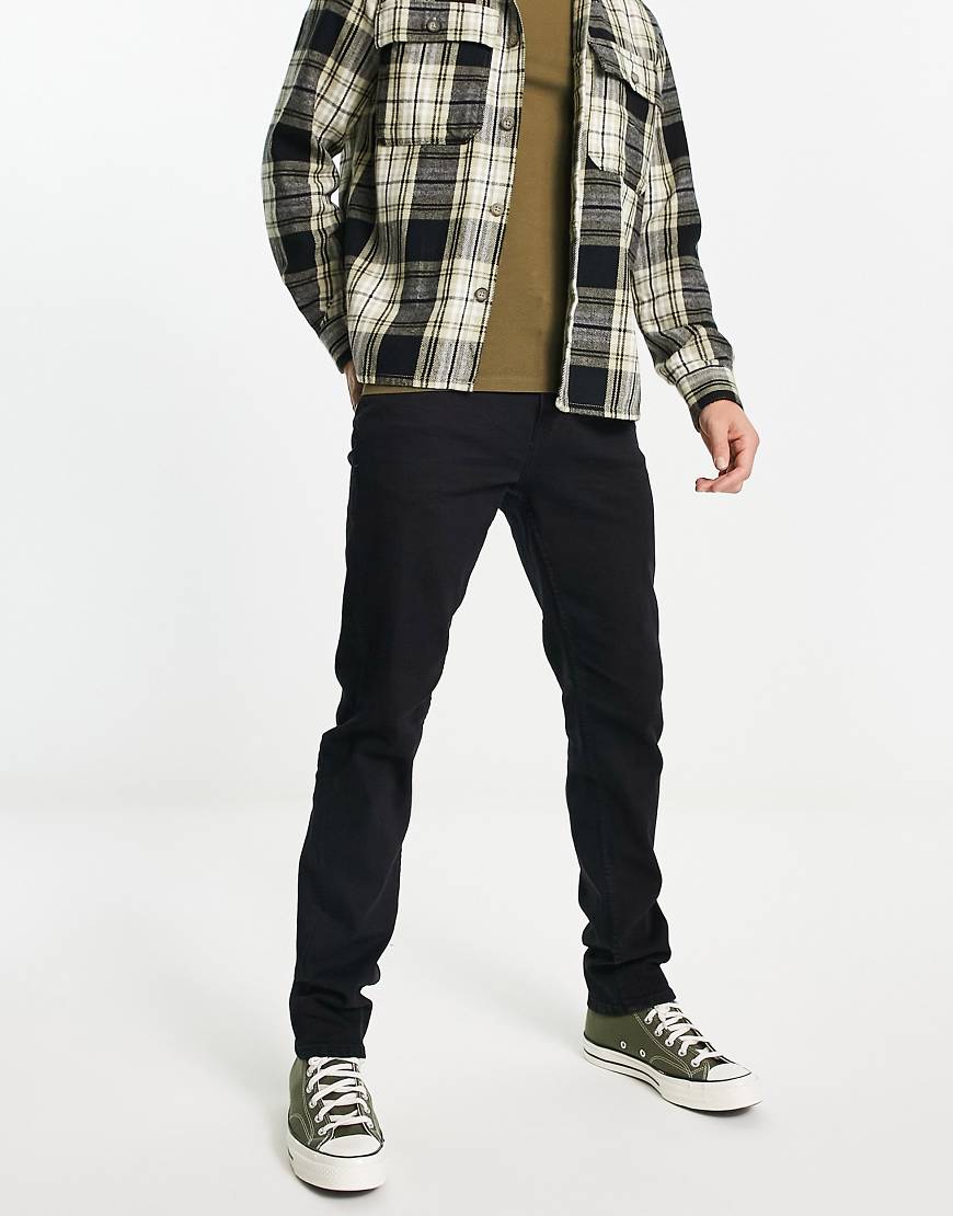 Only & Sons - Weft - Jeans mit regulärer Passform in Reinschwarz von ONLY & SONS