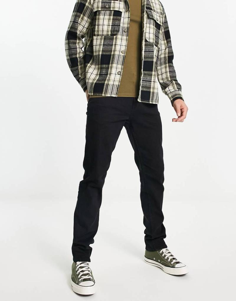 Only & Sons - Weft - Jeans mit regulärer Passform in Reinschwarz von ONLY & SONS