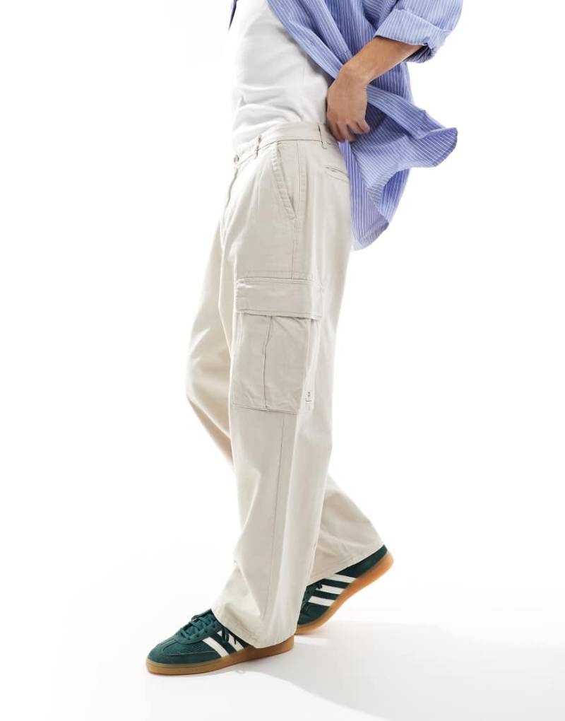 Only & Sons - Weit geschnittene Cargo-Hose in Beige-Neutral von ONLY & SONS