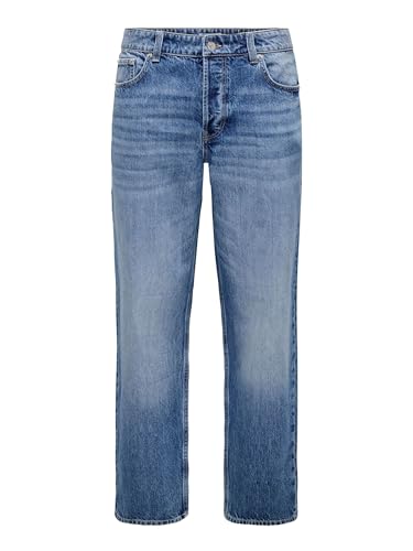 ONLY & SONS Male Locker geschnitten ONSFADE Mittlere Taille Locker geschnitten Jeans von ONLY & SONS