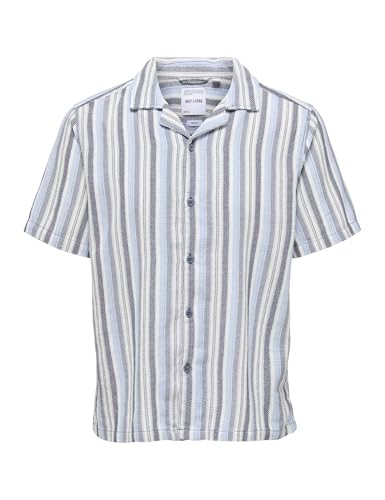 Onstrev Life Reg Struc Stripe Ss Shirt von ONLY & SONS