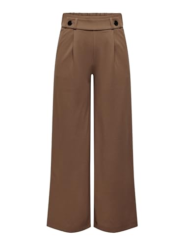 Damen JDY Marlene Hose Weit Geschnitten Schlupf Stoffhose GEGGO New Long Culotte Flare Pants, Farben:Hellbraun, Größe:XXS / 34L von ONLY