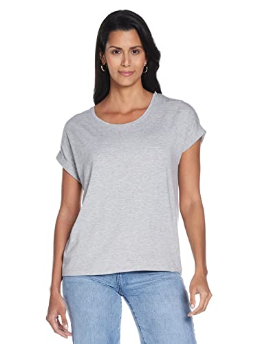 ONLY NOS Damen T-Shirt onlMOSTER S/S TOP NOOS JRS, Grau (Light Grey Melange), 40 (Herstellergröße: L) von ONLY