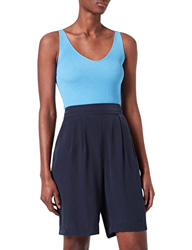 JDY Damen Tank Top Oberteil JDYNANNA Basic Shirt Ärmellos Struktur Pullover V-Neck Ausschnitt, Farben:Babyblau, Größe:38 von ONLY