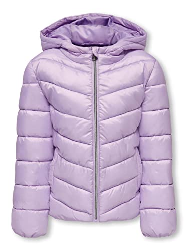 ONLY KIDS ONLY Mädchen KOGTANEA Quilted Hood Jacket OTW NOOS Jacke, Pastel Lilac, 158 von ONLY
