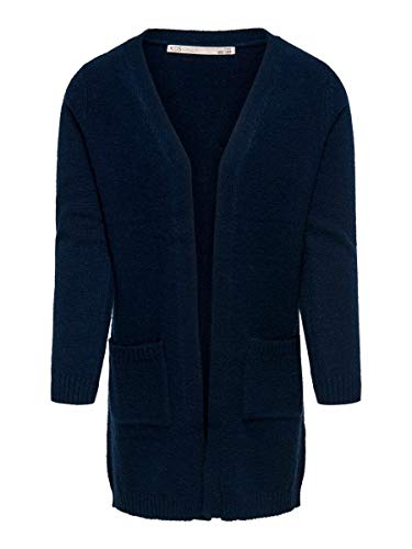 Kids Only Mädchen KONLESLY L/S Open Cardigan KNT Strickjacke, Night Sky/Detail:W. Melange, 110/116 von ONLY