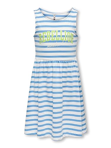 ONLY Kids Mädchen Kleid KOGMAY S/L Dress JRS (as3, Numeric, Numeric_128, Regular, All Aboard) von ONLY