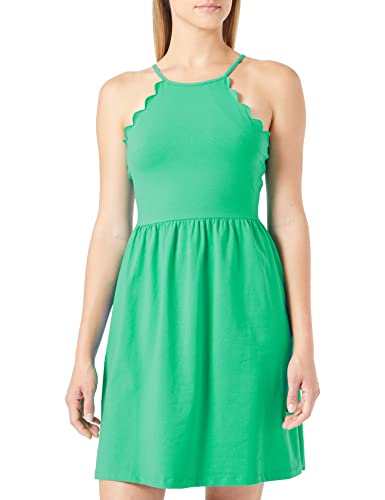 ONLY Damen Onlamber Strap Scallop Short Dress Ay Nn, Simply Green, L von ONLY