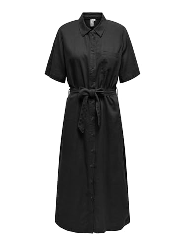 ONLCARO S/S Linen BL Belt Dress CC PNT von ONLY
