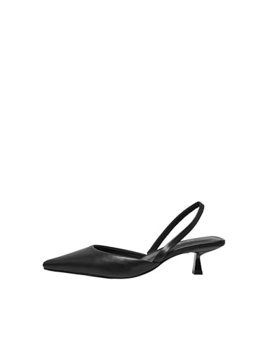 ONLY Damen Onlcoco-4 Pu Slingback-Noos Schuhe Mit Absatz 15288424 ,Schwarz ,41 EU von ONLY