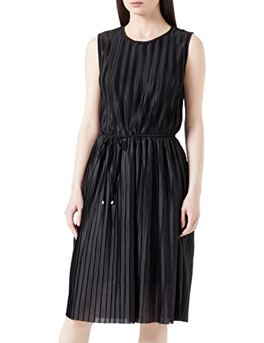 ONLY Damen Onlelema S/L Plisse Dress Box Jrs, Schwarz, L von ONLY