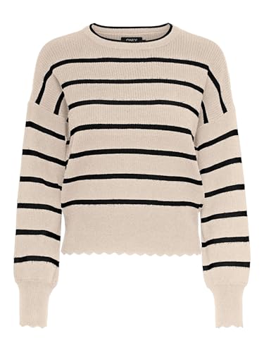 ONLY Damen Blazer ONLIBI LS O-Neck NOOS KNT 15279935,Whitecap Gray 1,S von ONLY