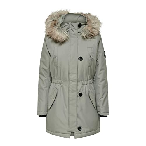 ONLY Damen Onliris Fur Winter Parka Cc Otw Parka, Shadow, XS von ONLY