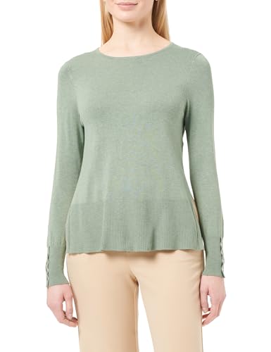 ONLY Damen Pullover Onljulie Ls Life Loose O-Neck Cc KNT, Hedge Green/Detail:Melange,XL von ONLY