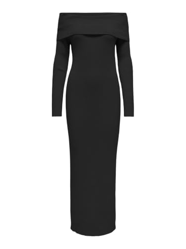 ONLKATIA LS Off Shoulder Dress CC KNT (DE/NL/SE/PL, Alphanumerisch, M, Regular, Regular, black) von ONLY