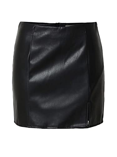 ONLLENI Faux Leather Slit Skirt PNT NOOS von ONLY