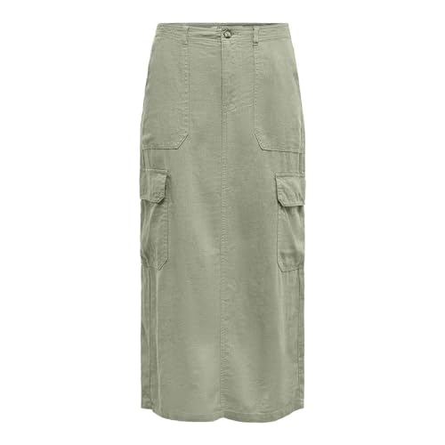 ONLMALFY-Caro Linen Long Skirt PNT von ONLY