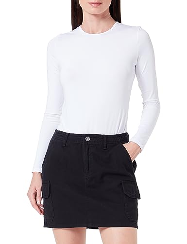 ONLY Damen Onlmalfy Lif E Short Cargo Skirt Pnt, Schwarz, XS ONLY Damen Onlmalfy Lif E Short Cargo Skirt Pnt, Schwarz, XS von ONLY